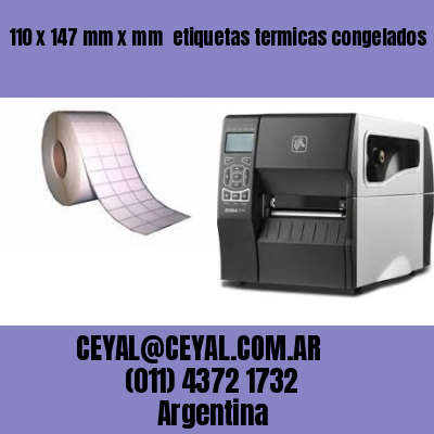 110 x 147 mm x mm  etiquetas termicas congelados