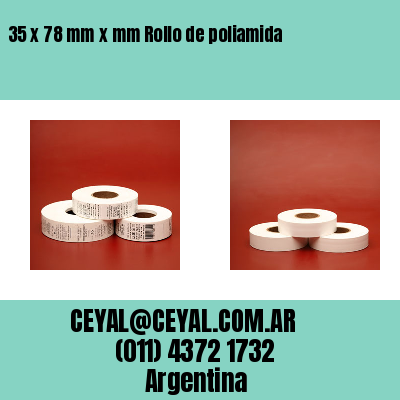 35 x 78 mm x mm Rollo de poliamida