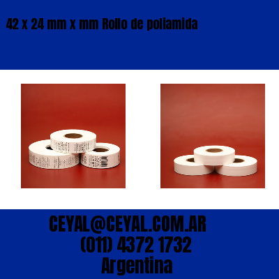 42 x 24 mm x mm Rollo de poliamida