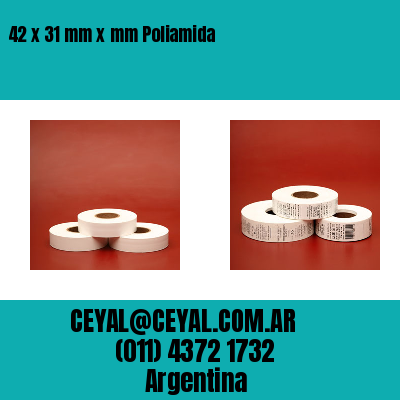 42 x 31 mm x mm Poliamida