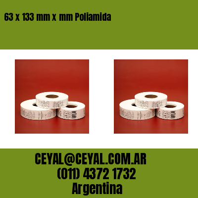 63 x 133 mm x mm Poliamida