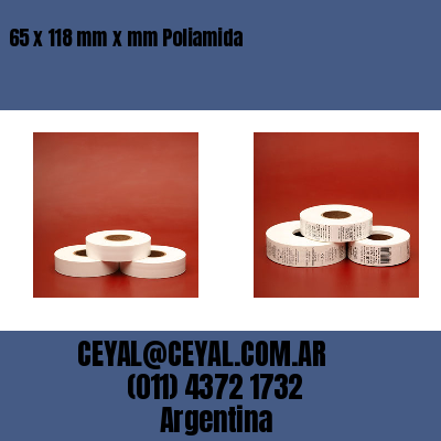 65 x 118 mm x mm Poliamida