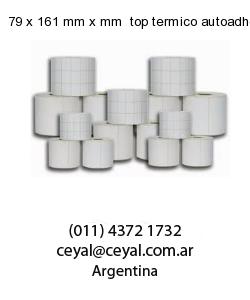 79 x 161 mm x mm  top termico autoadhesivo