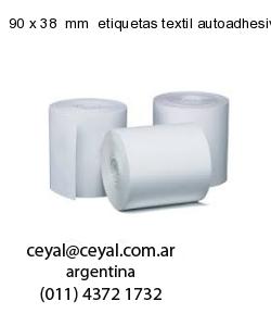 90 x 38  mm  etiquetas textil autoadhesivas