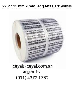 99 x 121 mm x mm  etiquetas adhesivas textiles