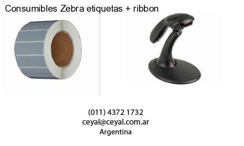 Consumibles Zebra etiquetas   ribbon