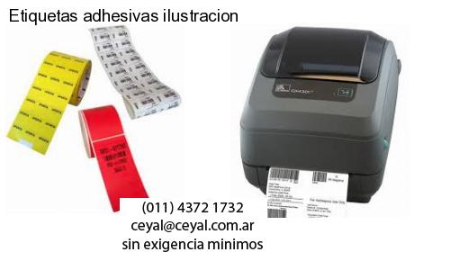 Etiquetas adhesivas ilustracion