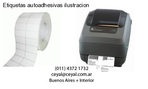 Etiquetas autoadhesivas ilustracion