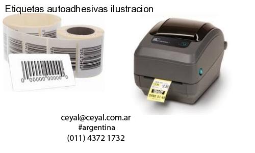Etiquetas autoadhesivas ilustracion