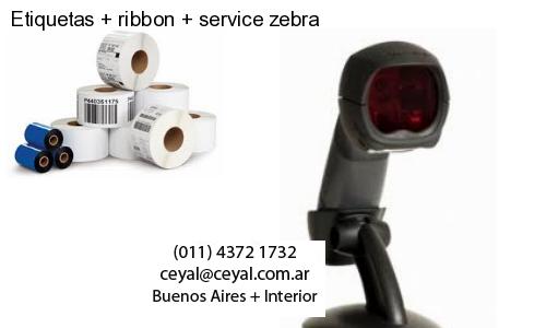 Etiquetas ribbon service zebra