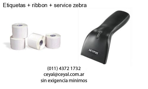 Etiquetas ribbon service zebra