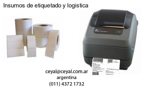 Insumos de etiquetado y logistica