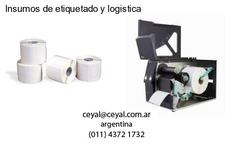 Insumos de etiquetado y logistica