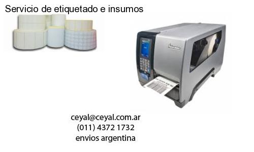 Servicio de etiquetado e insumos