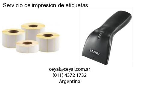 Servicio de impresion de etiquetas