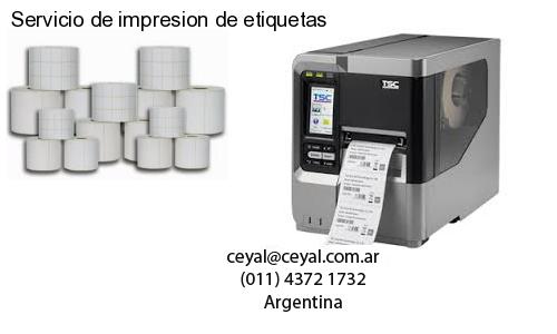 Servicio de impresion de etiquetas