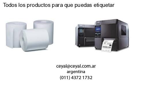 Todos los productos para que puedas etiquetar