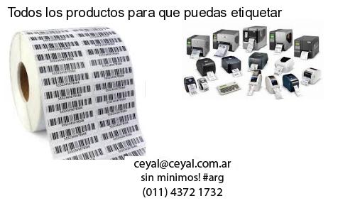 Todos los productos para que puedas etiquetar