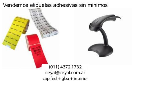 Vendemos etiquetas adhesivas sin minimos