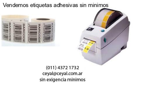 Vendemos etiquetas adhesivas sin minimos