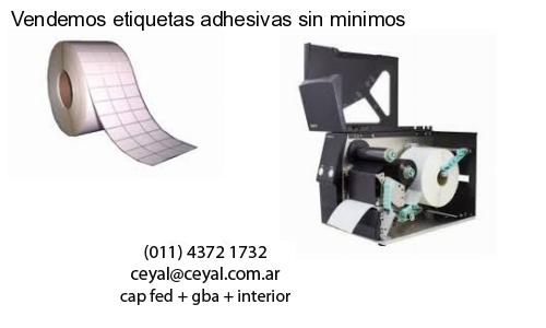 Vendemos etiquetas adhesivas sin minimos