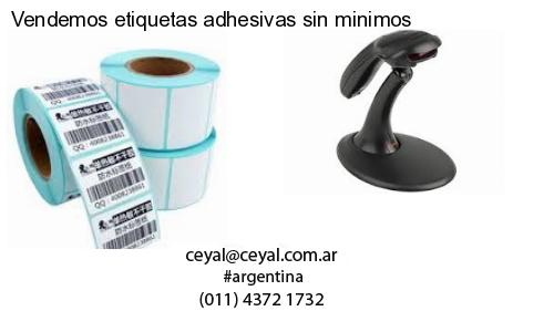 Vendemos etiquetas adhesivas sin minimos
