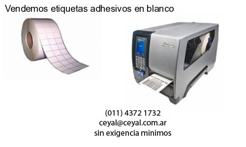 Vendemos etiquetas adhesivos en blanco