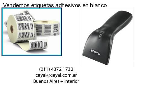 Vendemos etiquetas adhesivos en blanco