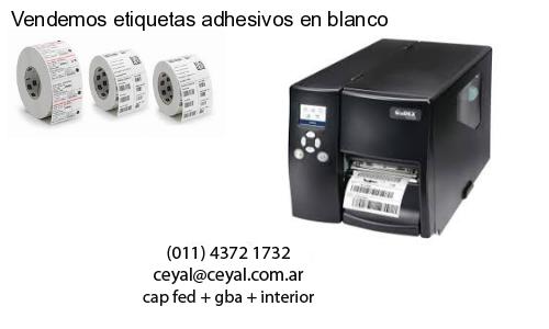 Vendemos etiquetas adhesivos en blanco