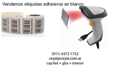 Vendemos etiquetas adhesivos en blanco