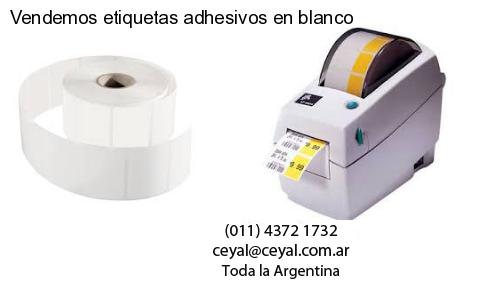 Vendemos etiquetas adhesivos en blanco