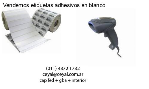 Vendemos etiquetas adhesivos en blanco