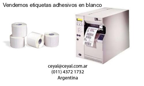 Vendemos etiquetas adhesivos en blanco