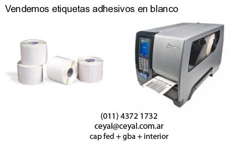 Vendemos etiquetas adhesivos en blanco