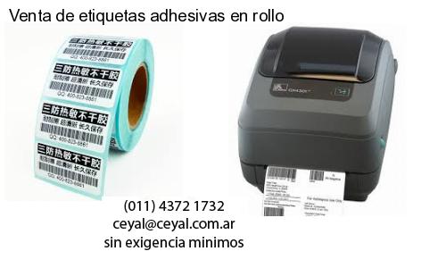 Venta de etiquetas adhesivas en rollo