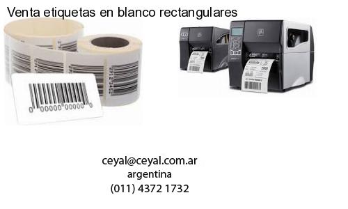 Venta etiquetas en blanco rectangulares