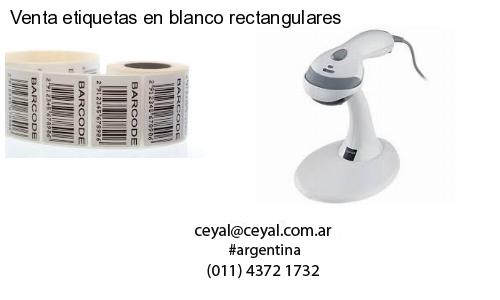 Venta etiquetas en blanco rectangulares