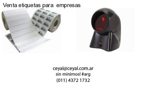 Venta etiquetas para  empresas