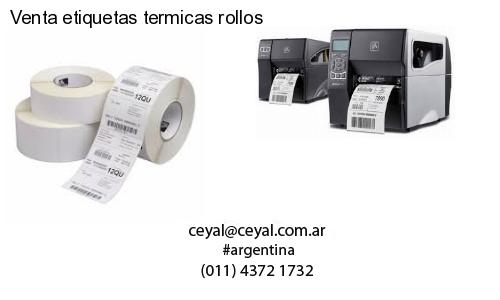 Venta etiquetas termicas rollos