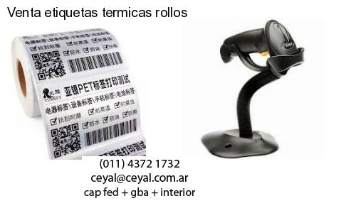 Venta etiquetas termicas rollos