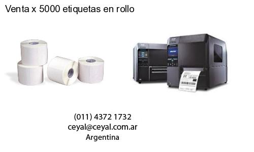 Venta x 5000 etiquetas en rollo