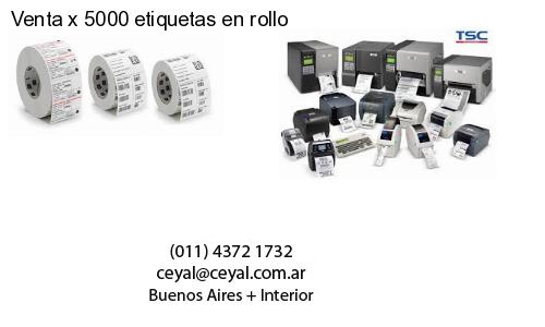 Venta x 5000 etiquetas en rollo