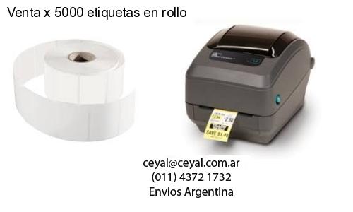 Venta x 5000 etiquetas en rollo