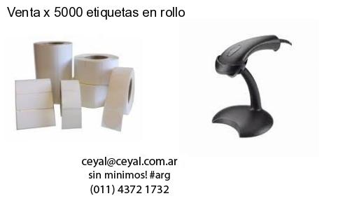 Venta x 5000 etiquetas en rollo