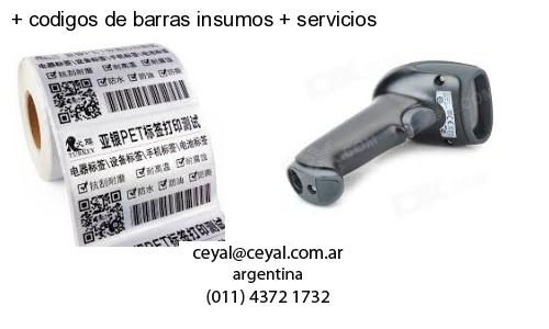 codigos de barras insumos servicios