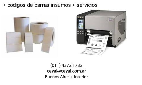 codigos de barras insumos servicios