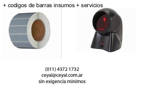   codigos de barras insumos   servicios