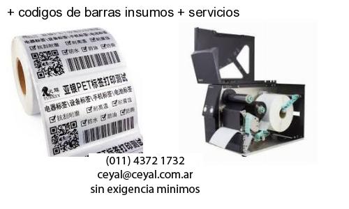 codigos de barras insumos servicios