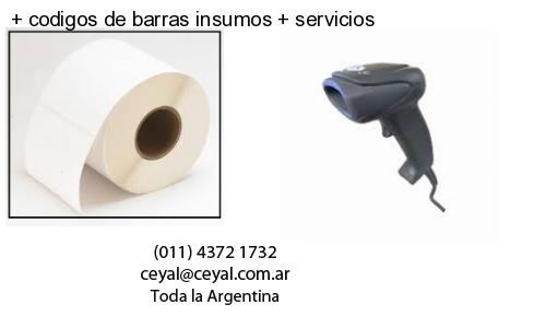 codigos de barras insumos servicios