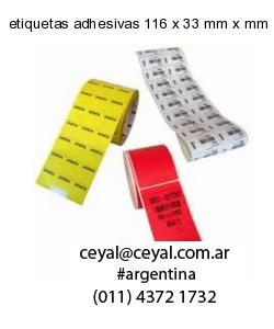 etiquetas adhesivas 116 x 33 mm x mm